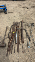 Assorted tools and steel