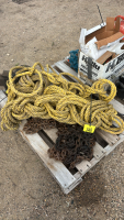 Assorted chain and rope