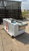L shape fuel tanks with 12v pump, truck tool box