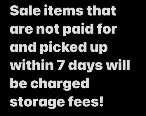 Storage Fees