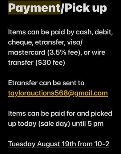 Payment & Pick Up