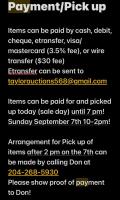 Payment & Pick up