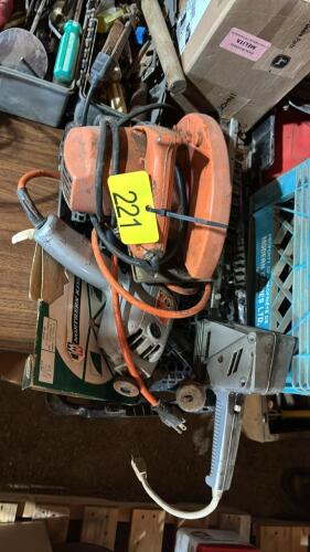 Assorted drills, saws