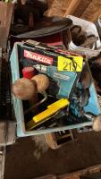 Electric drill, assortment of hand drills