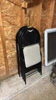4- folding chairs