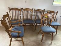 6 padded chairs
