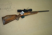 Savage model 340 222 cal. w/ 3 x 9 bushnell scope & clip (bullet sticks in chamber)