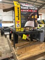 Router table, mitre box, paint sprayer