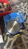 Band saw and circular saw blades, shop supplies