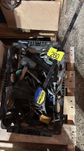 Assorted clamps, shop supplies