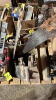 Assorted saws and hand tools