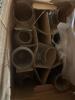 Assorted lamp chimneys, hanging lights & wine glasses - 3