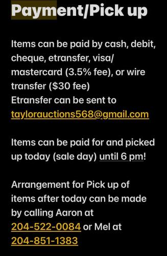 Payment & Pick Up