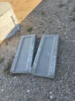 2- cement downspout pad