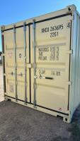 8&rsquo;wide x20&rsquo; long x 8&rsquo;6&rdquo; high container