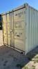 8&rsquo;wide x20&rsquo; long x 8&rsquo;6&rdquo; high container