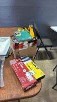 Assorted masks and gun cleaners