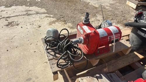 Red lion sewer pump with pill switch