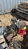 Air compressor with paint sprayers and air stapler