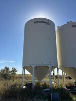 4000 bu Meridian smooth wall grain bin with air