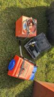 Heater, yard sprayer, drill