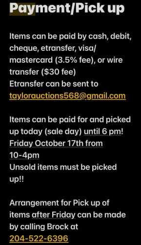 Payment & Pick Up