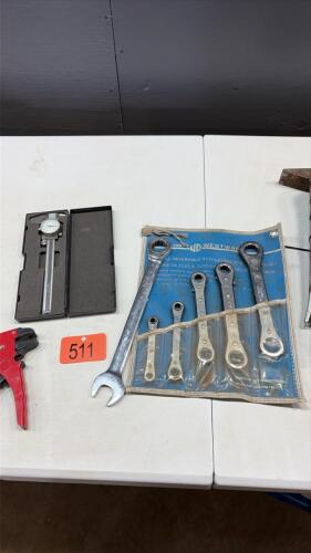 Ratcheting wrenches/ wire stripper/ caliper
