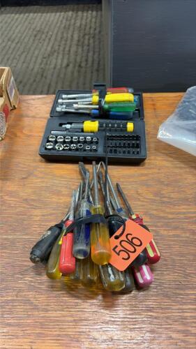 Assortment of screwdrivers/ nut drivers