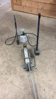 Floor jack/ large dead blow hammer/ tiger torch/ large pin