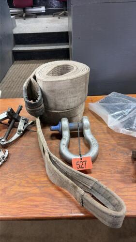 2- Tow straps / large Clevis