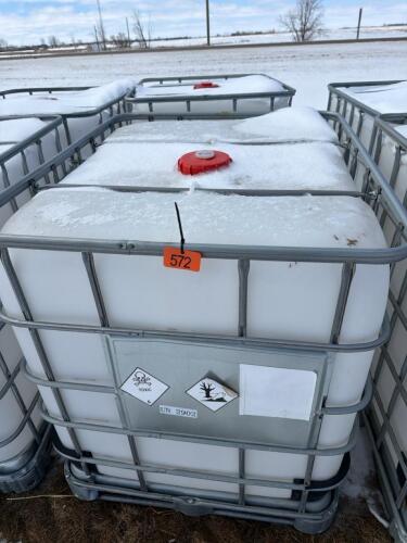 2- 1000 litre totes (rinsed)