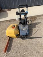 Pressure washer & chainsaw