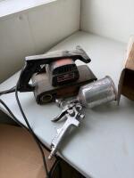 Paint sprayer and belt sander