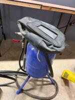Sand blaster & face shield