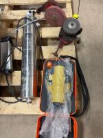 Rainfresh uv water disinfection system & 2 reel grinder and auto level