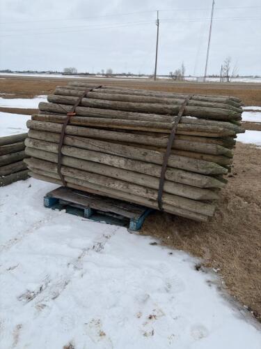 Full bundle of fence posts