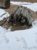 Large assortment of fence posts