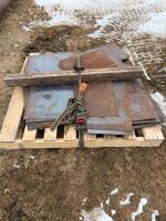 100 sheets of steel (assorted sizes)