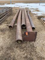 5- assorted lengths of large pipe