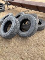 Assorted used tires