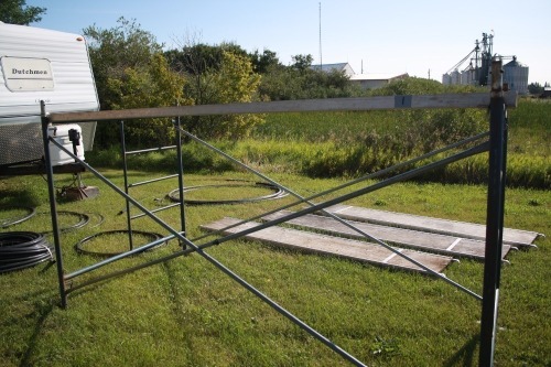 4 - sections of 5' x 10' scaffolding