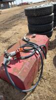 Skid tank w/12 volt pump