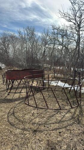3- round bale feeders
