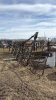 Feed panel/ large steel and cable gate on frame