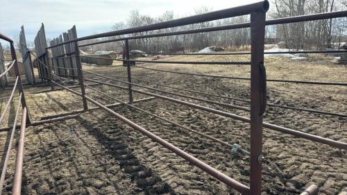 3-30&rsquo; self standing panel w/2 bars &3-1&rdquo; cables