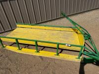 Homemade snowmobile toboggan