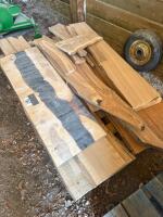 Live edge and milled lumber