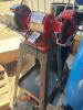 Bench grinder on stand