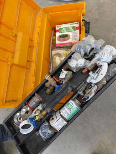 Assortment of plumbing supplies
