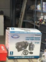 Emergency sump pump